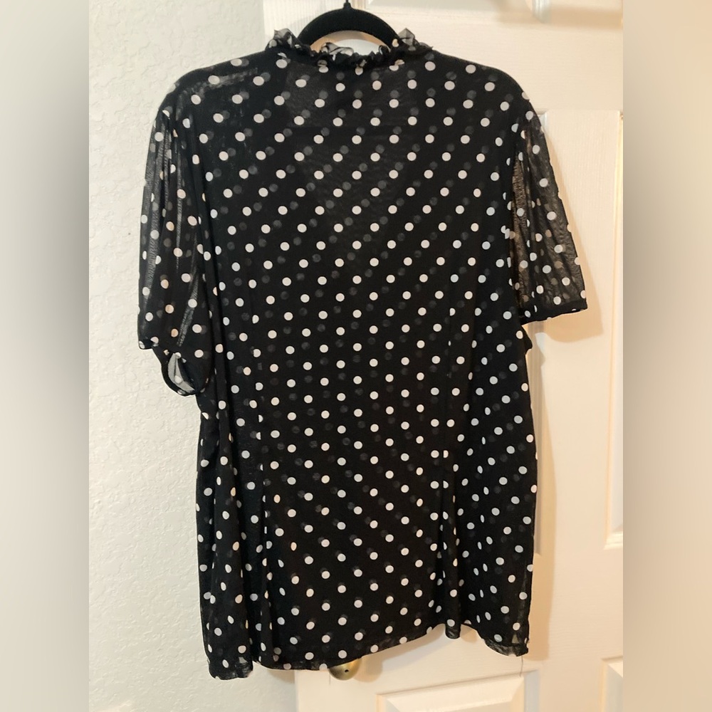 INC International Concepts Women's Polka Dot Top Women size 3X - Picture 5 of 9